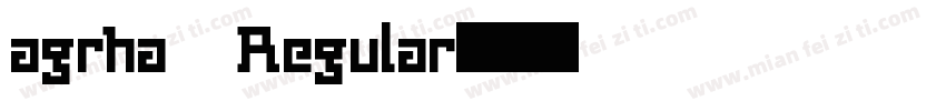 agrha Regular字体转换